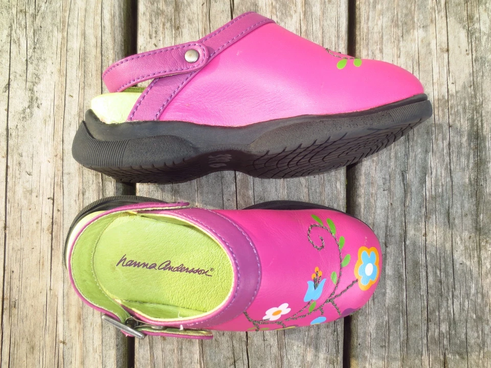 Hanna Andersson ~ Zapatos Florales Rosa Niñas ~ Talla 9 Foto 4 de 4