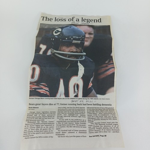 1997 Gale Sayers Bradford Exchange Collector Plate Sayers Six Touchdown Game - Imagen 18 de 20