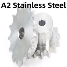 Stainless Steel Roller Chain Drive Sprocket Gear 10-30T with Step 3/8 inch A2