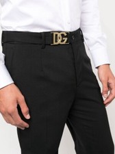 Dolce&Gabbana Men's Pants, Black with gold Logo, Brand new with tags, Size 52