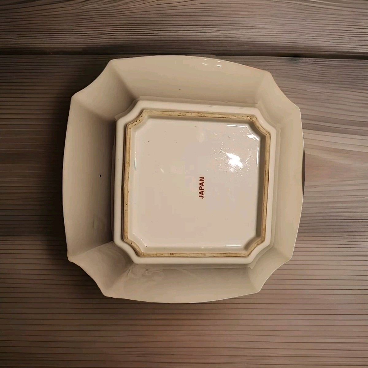 Ornate Bowl Hand Painted Made In Japan Flowers & Blue Bird Of