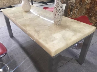 48''x24'' Marvelous Design Quartz Stone Dining Tabletop Crystal Kitchen Island Top
