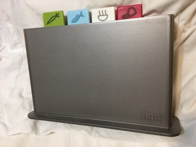 Joseph Joseph Index Chopping Board Set Silver Caddy Color BBQ Grill Camping Size