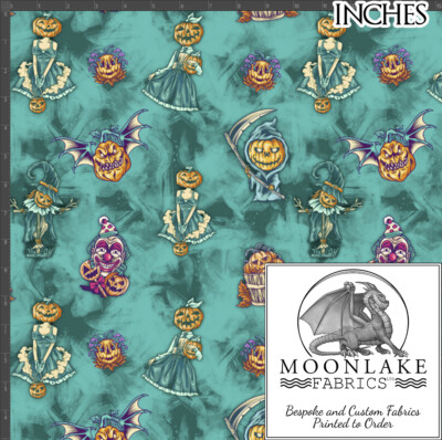 Halloween Kürbis Patch Stoff 100% Natur ungebleicht Baumwolle 130 g/m² *exklusiv*