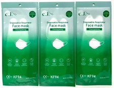 3 Pack Mask Protects Ultra-Fine Dust & Infection KF94 White, Made in Korea