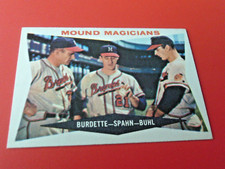 1960  TOPPS # 230  MOUND  MAGICIANS  SPAHN / BURDETTE   NM /  MINT  OR  BETTER !