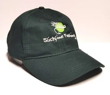SLICKLINE FISHING Logo Embroidered Twill Dad Hat Ball Cap Baseball Hat 4 COLORS