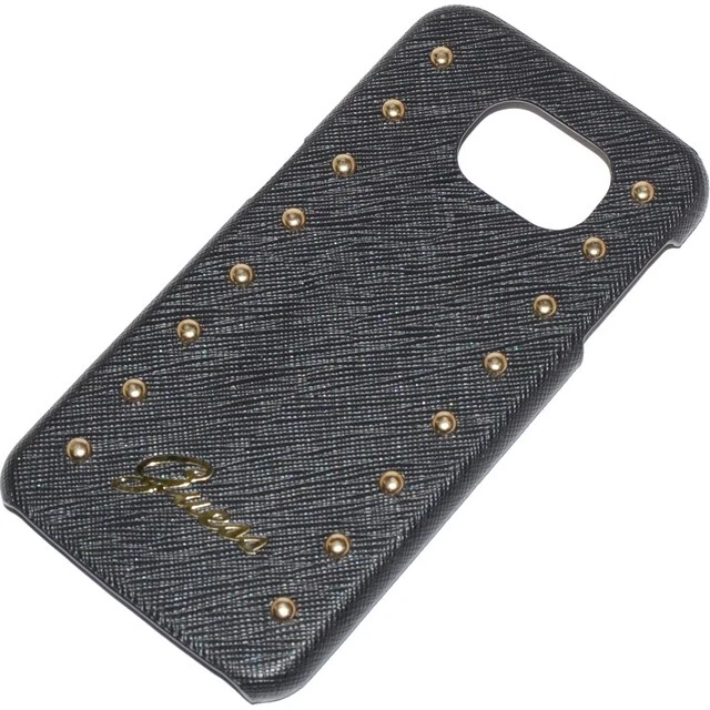 GUESS CUSTODIA ORIGINALE HARD BACK CASE COVER SAMSUNG GALAXY S6 G920F BLACK NERA - Immagine 2 di 4