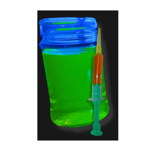 GLOWING FLUORESCENT DYE. Liquid: Neon UV Blacklight Reactive Concentrate