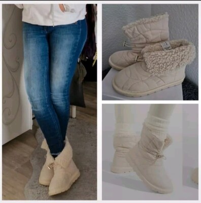  Winter Schneestiefel TEDDYFELL Boots Stiefelette  Neuwertig 1x Getragen 
