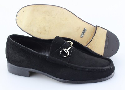 GUCCI Vintage Black Suede Horsebit Men\'s Loafers Made in Italy 9D - 9.5US GUCCI Men main image 4