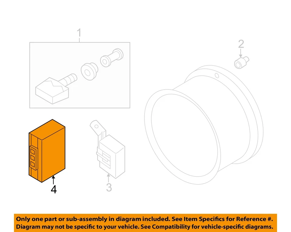 Sistema de monitoreo de presión de neumáticos usado (TPMS) modo de control se adapta a: Nissan Nv200 2015 Foto 3 de 4