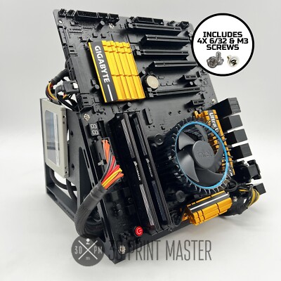 Crypto Mining Motherboard Test Bench GPU Stand PC and Test