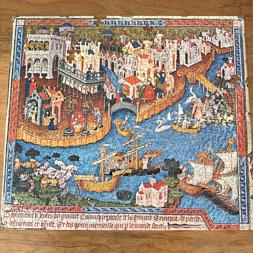 Copyright 1968 Springbok Square 500+ Pcs Puzzle-Macro Polo Departing From Venice - Picture 3 of 6