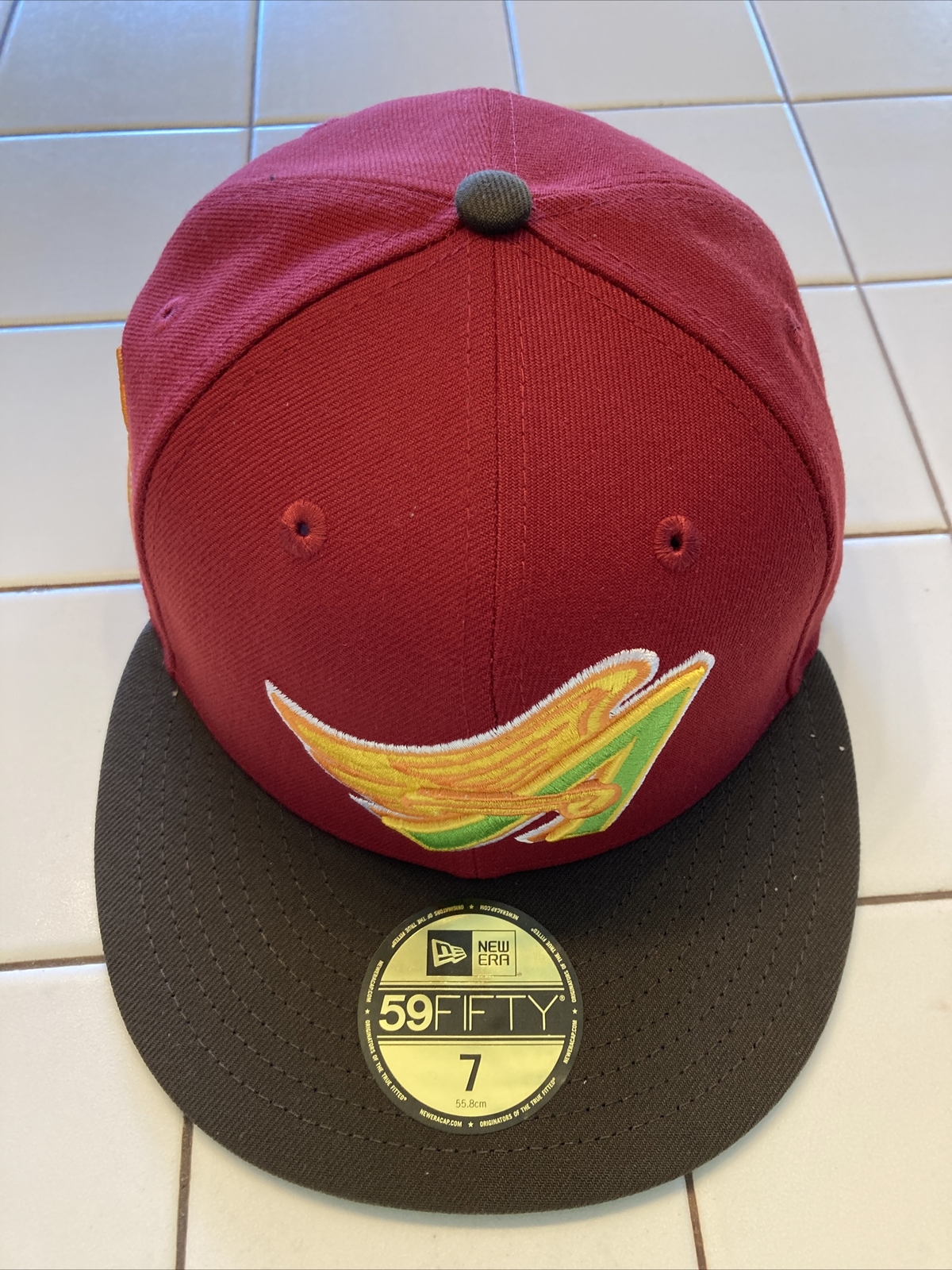 HAT CLUB Burger Pack 2 Tone Angels 50th Stadium Cap Size 7  -image