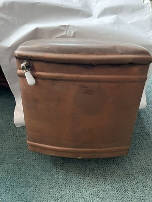 #ad Rare Antique Copper Toilet Tank Bathroom Plumbing Fixture 17quot; $450.00