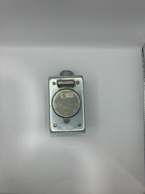 Russell & Stoll Ever-Lok 20097 311B Receptacle Twist Lock Silver 30A 250V AC/DC