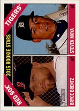 2015 Topps Heritage #84 Bryce Brentz RC Steven Moya RC - NM