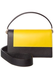 Valextra Swing Medium Leather Shoulder Bag Women's Black