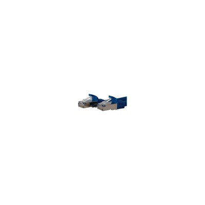 StarTech 7' Cat 6a Shielded Snagless RJ-45 Male/Male Patch Cable Blue C6ASPAT7BL