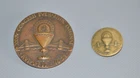 Bronze Medal Hungary Eucharistic Congress 1938 - Budapest 55mm + Brooch / #B3