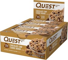 Quest Nutrition Chocolate Chip Cookie Dough Protein Bar, High Protein, Low Carb