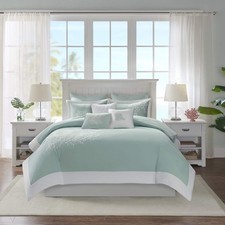 Harbor House 100 Cotton Duvet Cover, Jacquard Coastal Coral Duvet Cover Set ...