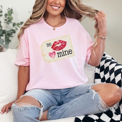 Be Mine Damen Ring-Spun T-Shirt Valentinstag Liebe Romantik Geschenk für Sie