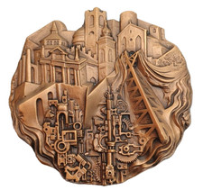 UNIONE DEGLI INDUSTRIALI DELLA PROVINCIA DI BERGAMO MEDAGLIONE - PLACCA BRONZO