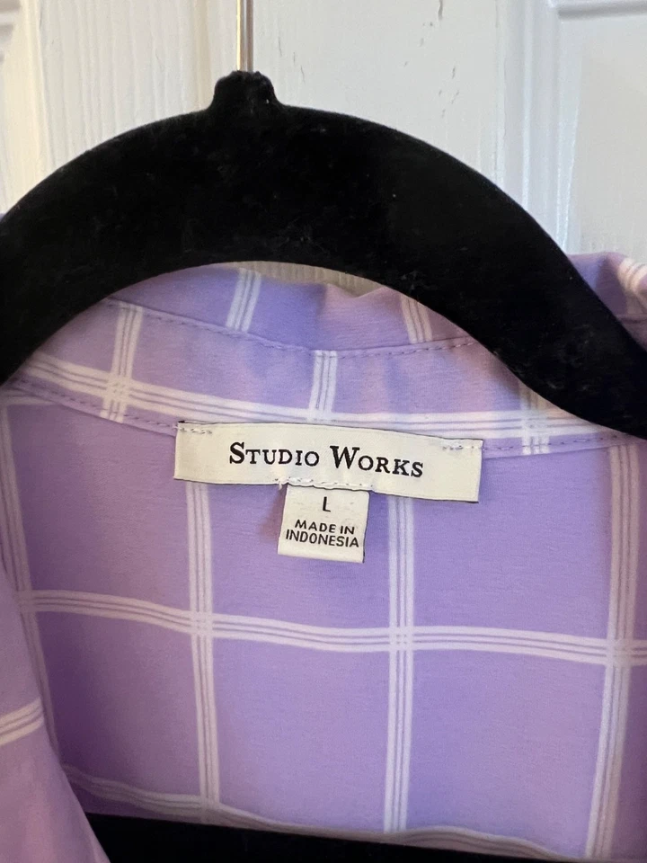 Blusa Studio Works para mujer L lila Foto 4 de 4