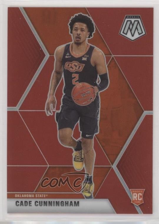 2021-22 Panini Chronicles Draft Picks Mosaic Red 13/149 Cade Cunningham #251 o7m