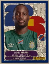 Lionel Messi Panini FIFA World Cup 2026 Blue Crumple Parallels Sticker