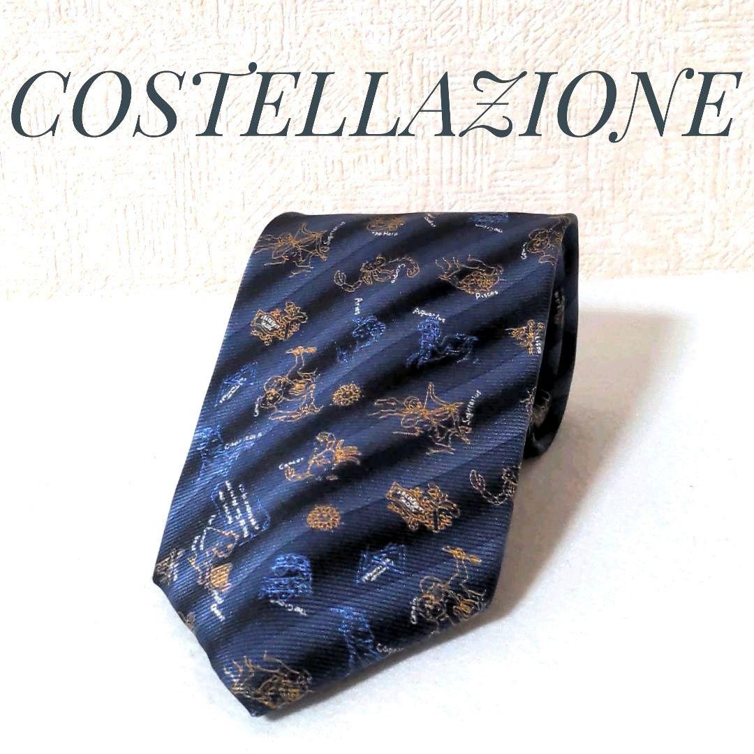 Constellation Pattern Necktie Stylish Star Sign D… - image 1