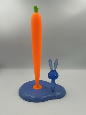 Vtg 2002 Alessi Italy Stefano Giovannoni Carrot&Rabbit Kitchen Towel Holder