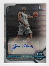 2021-22 Bowman U Chrome Prospect Silver Wave Refractor /199 Tyrese Martin Auto