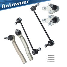 6Pcs Front Outer Tie Rod Ball Joint Sway Bar Link For Toyota Venza 2009-2016