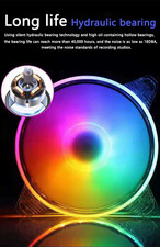 12cm Computerlüfter PC Gehäuselüfter Kühler Lüfter Regenbogen LED sehr leise #Ja