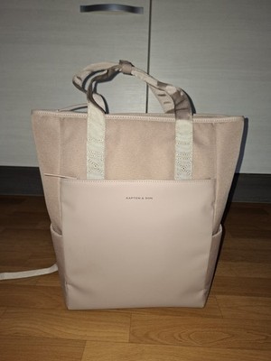 Kapten & Son Damen Rucksack/Shopper, muted rose, Träger+Beutel, Top Zustand