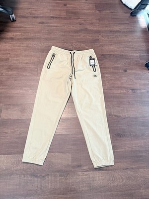Quiksilver Men's Twill Jogger Track Pants with Zipper Pockets