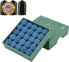 Pack of 50 Billiard Cue Tips Glue-On Pool Tips Replacement Kit 10Mm Pool Stick T