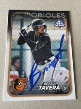 Braylin Tavera Ip Signed 2024 Topps Pro Debut Orioles Prospect GTP