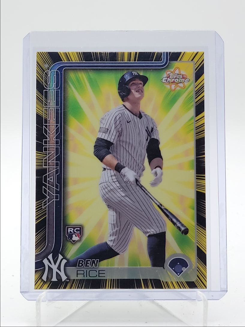 BEN RICE 2025 TOPPS CHROME RADIATING ROOKIES SP RC Q6132