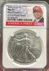 2020 Donald Trump Silver Eagle MS 70 NGC 1 oz.