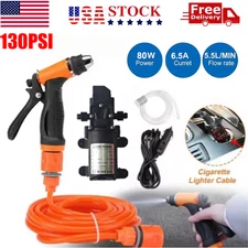 Car Pressure Washer Electric Gun Portable 12V High Power Cleaner With Water Pump