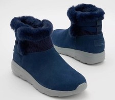 Skechers On-The-Go City 2 Cozy Vibe Boots Navy Size 7.5