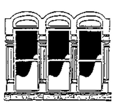 Scale Structures SS Ltd HO Cast Concrete Two-Lite Window Triple 2357