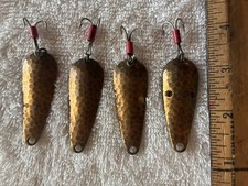 Lot of 4 Katch King Fishing Spoons Spoon Vintage Lure Lures