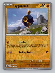 Roggenrola 046/086 Reverse Holo Common SV: White Flare