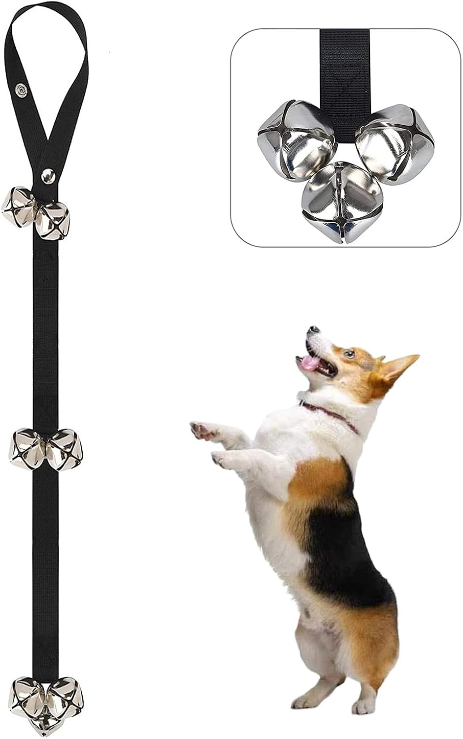 Dog Training Bell for Potty Training – 7 Extra-Loud Adjustable Puppy Door