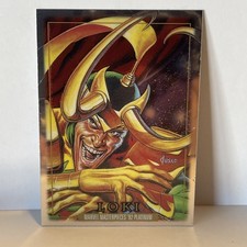 2024 Upper Deck SkyBox Marvel Masterpieces '92 Platinum - Loki Card #50
